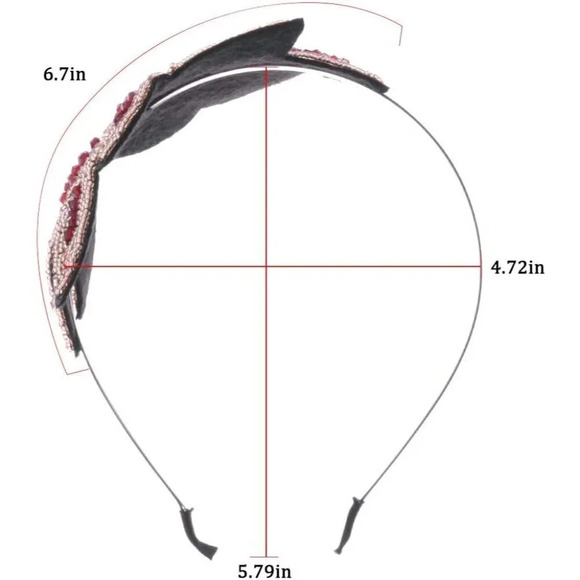 Womens  Vintage 1920s Floral Leaf Flapper Headband - Picture 6 of 7